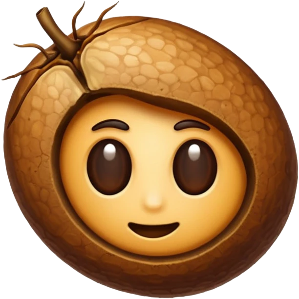 one piece of coffee seed emoji