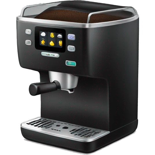 Black coffee machine emoji