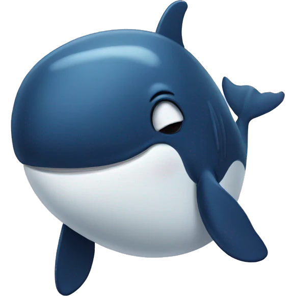 a whale crying emoji