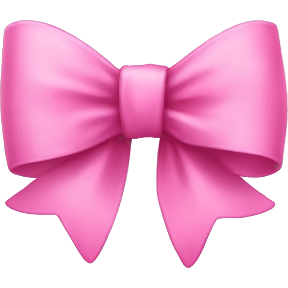 pink bow emoji
