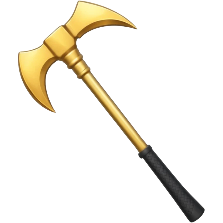 shiny gold pickaxe emoji