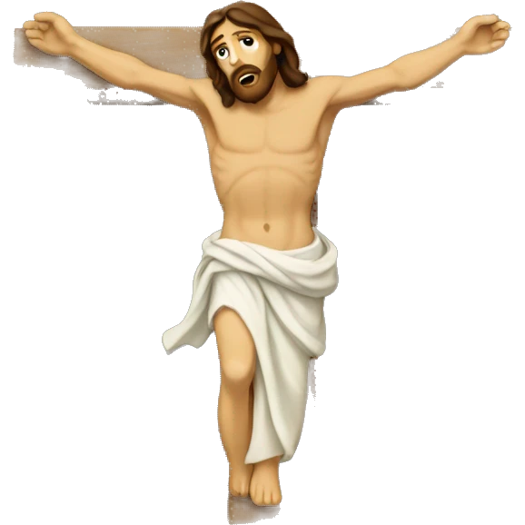 Jesus on the cross emoji