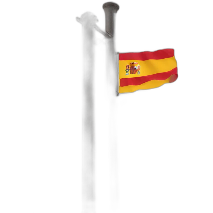 spanish flag on a post emoji