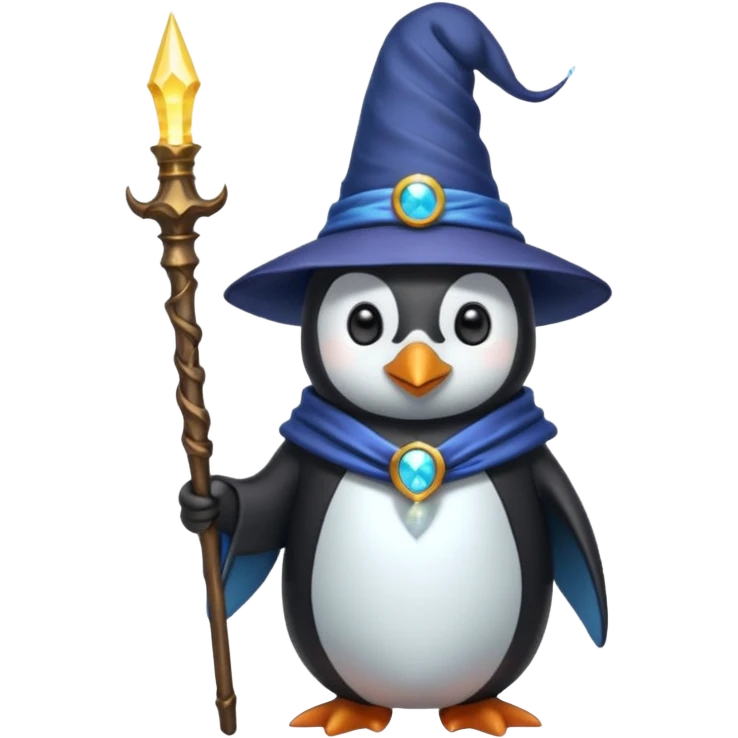 Penguin Wizard emoji