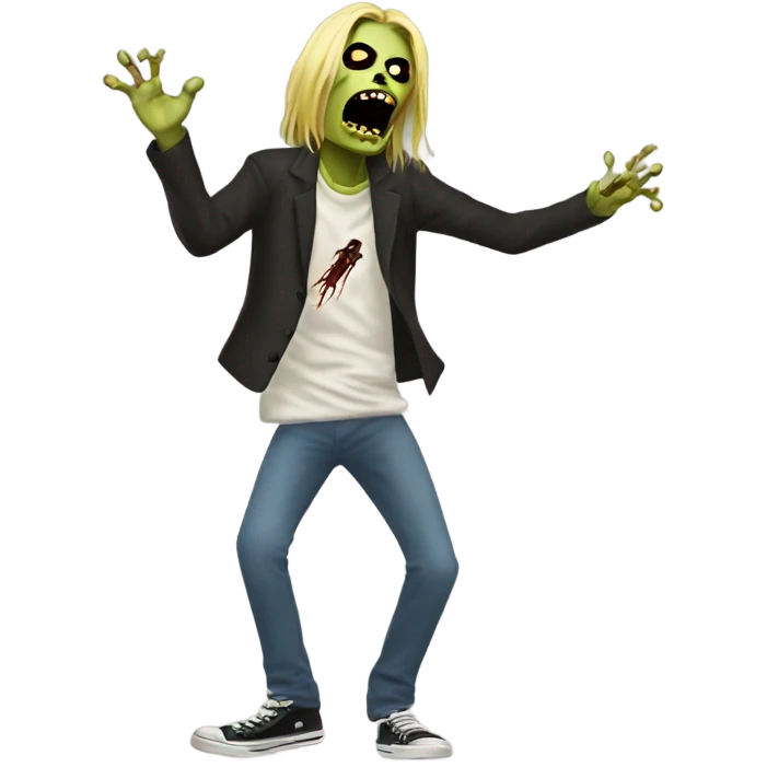 kurt cobain zombie dancing emoji