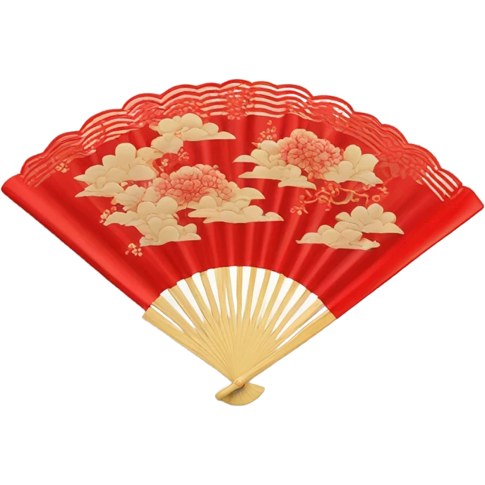 Japan Hand fan red emoji