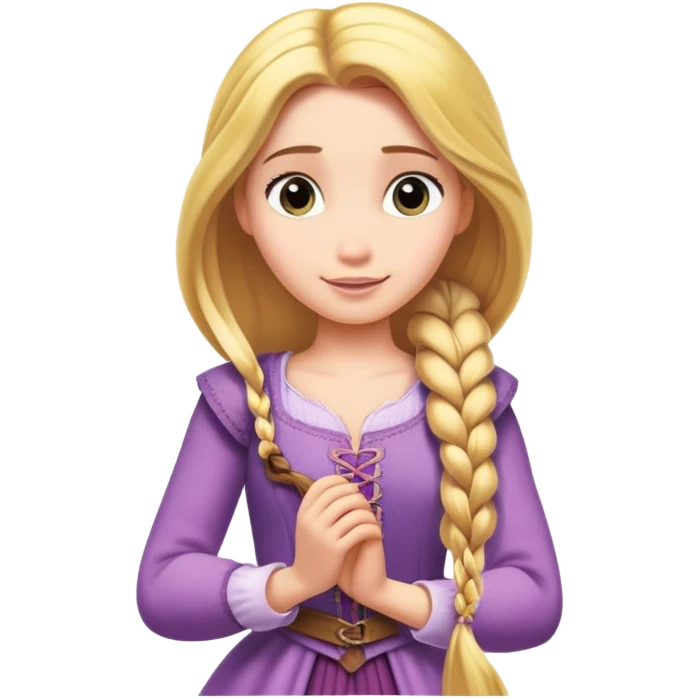 Rapunzel, đổi áo khác emoji
