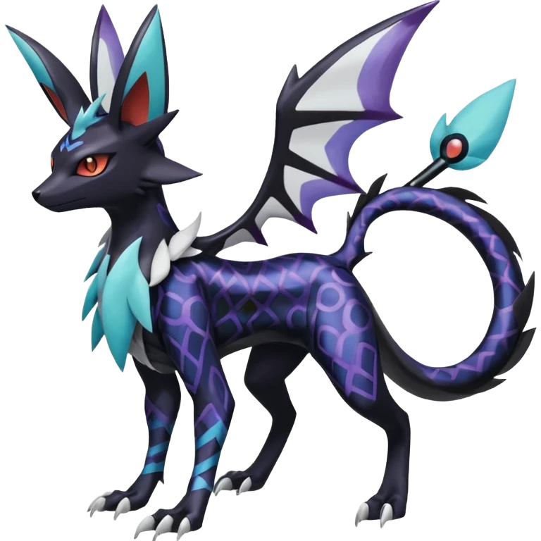  Nargacuga-Umbreon-Noivern-Silvally-Pokémon-Fakémon-fusion (full body) emoji