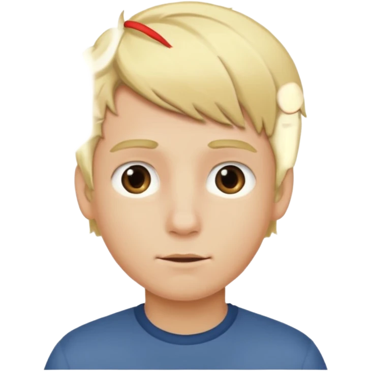 Boy with blonde hair  emoji