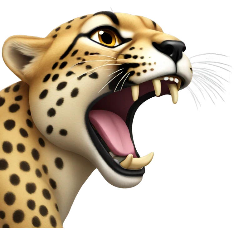 Roaring cheetah  emoji