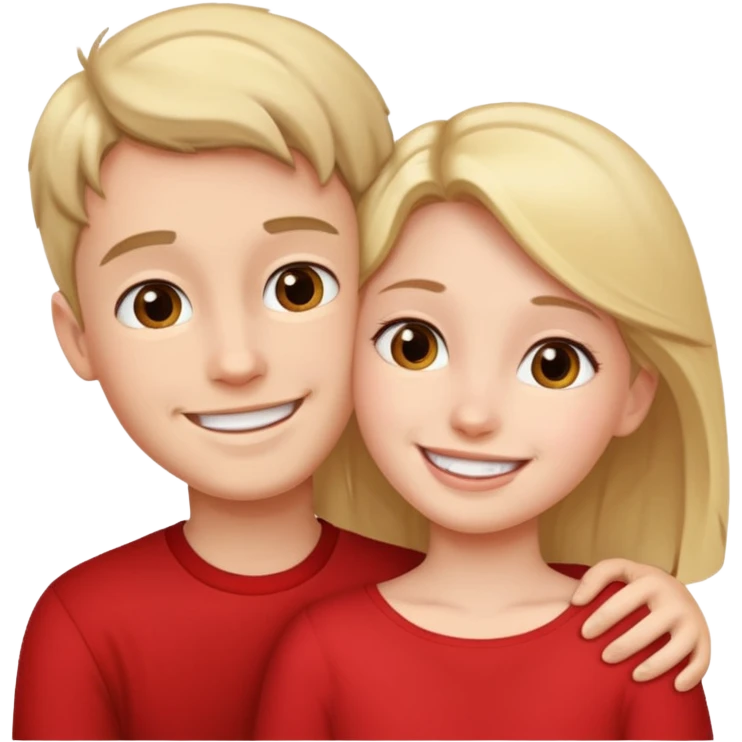 Fille embrassement un garçon  emoji