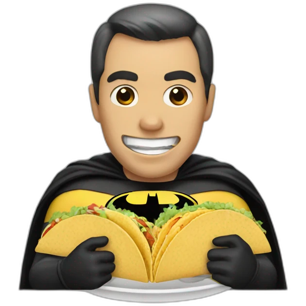 Batman eat tacos emoji