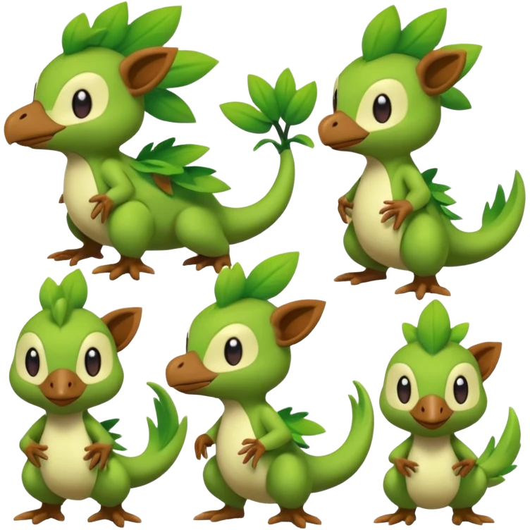  Fey Toony Sprigatito-Grookey-Grovyle-Shaymin-fusion-hybrid emoji