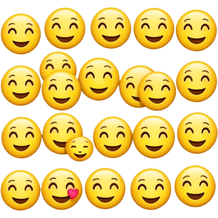 Emoji with verging  emoji
