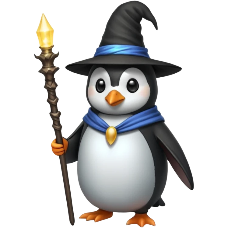 Penguin Wizard emoji