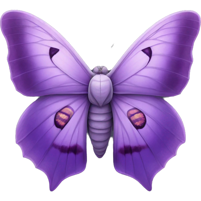 purple Lunar Moth emoji