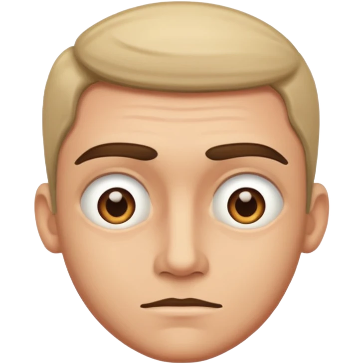 Man with eyes crossed  emoji