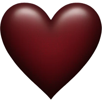dark red heart emoji