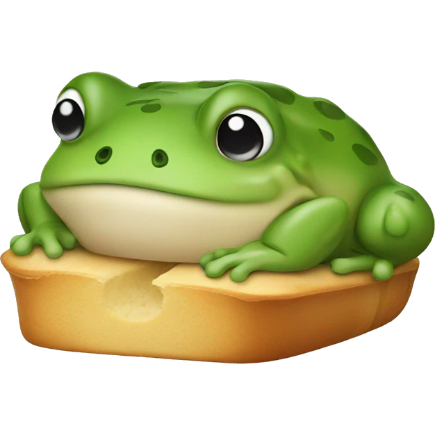 frog bread loaf emoji