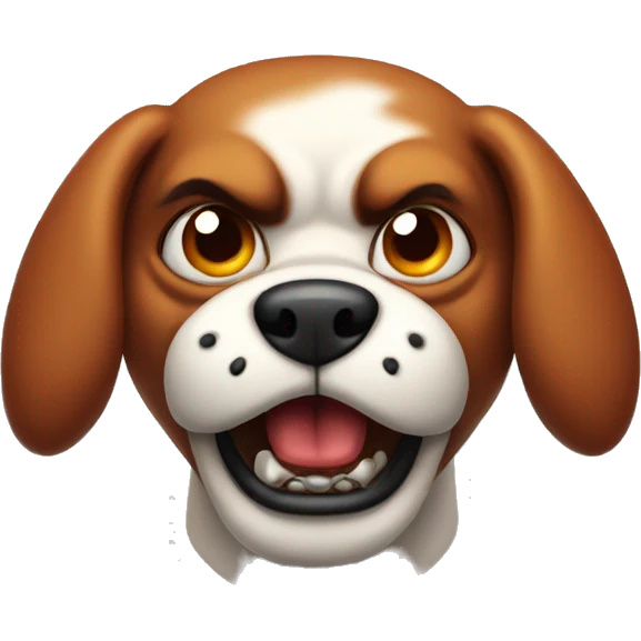angry devil dog emoji