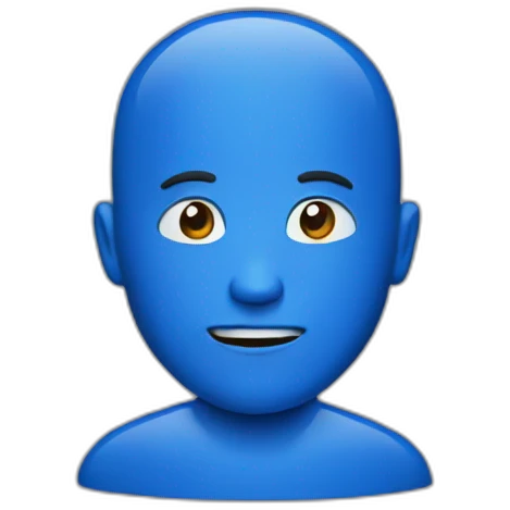 Blue screen emoji