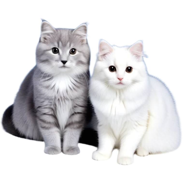 Эмодзи улыбающейся серой кошки emoji