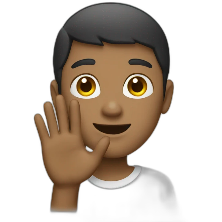 waving goodbye emoji
