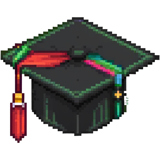 Graduation cap with diploma emoji