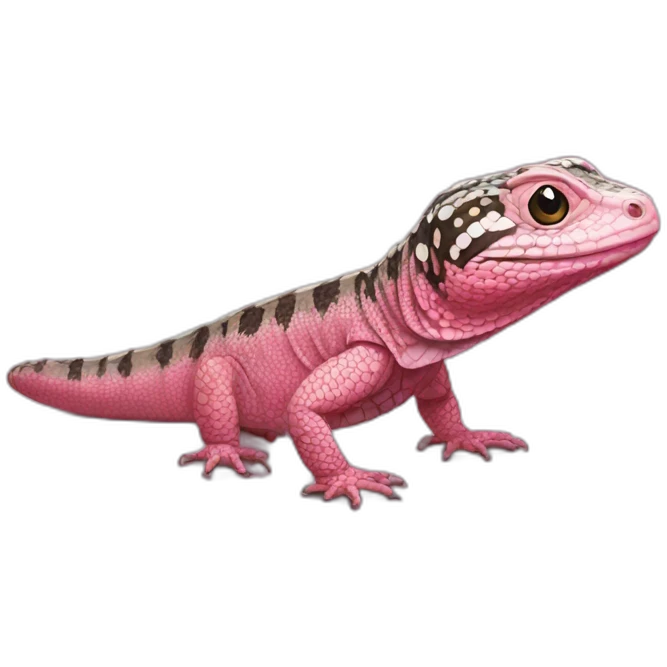 tegu lizard pink emoji