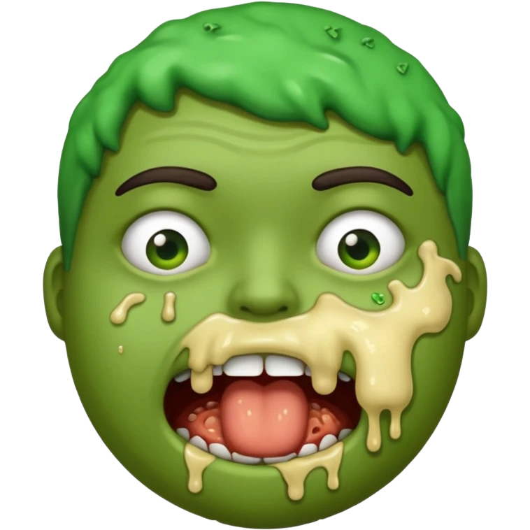 nasty, disgusting vomit - person emoji