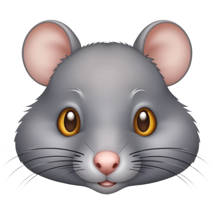Gray rat emoji