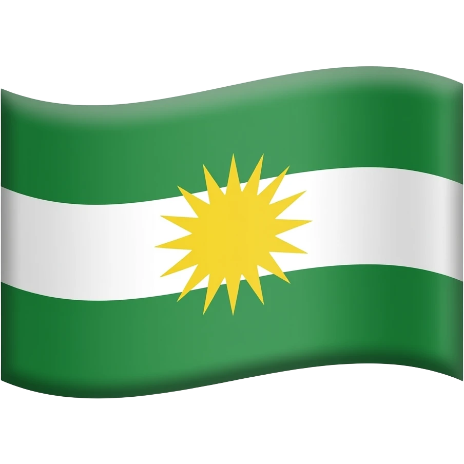 Yazidi flag 𒀭◻️🟥☀️🟥◻️ emoji