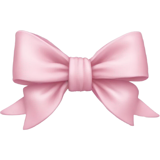 light pink bow emoji