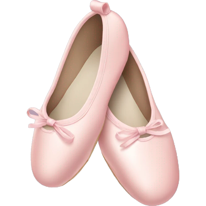 Pale pink ballet shoes emoji