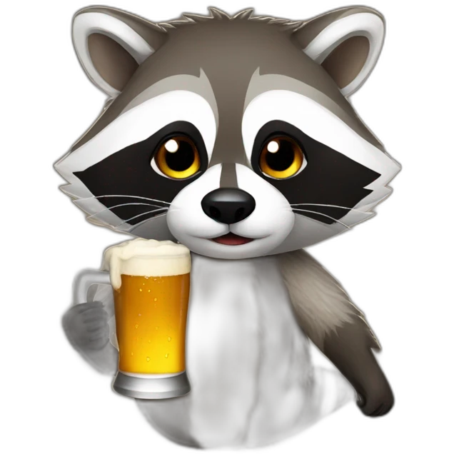 raccoon-with-beer emoji