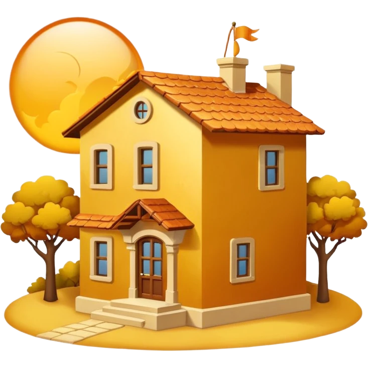 golden home sun emoji