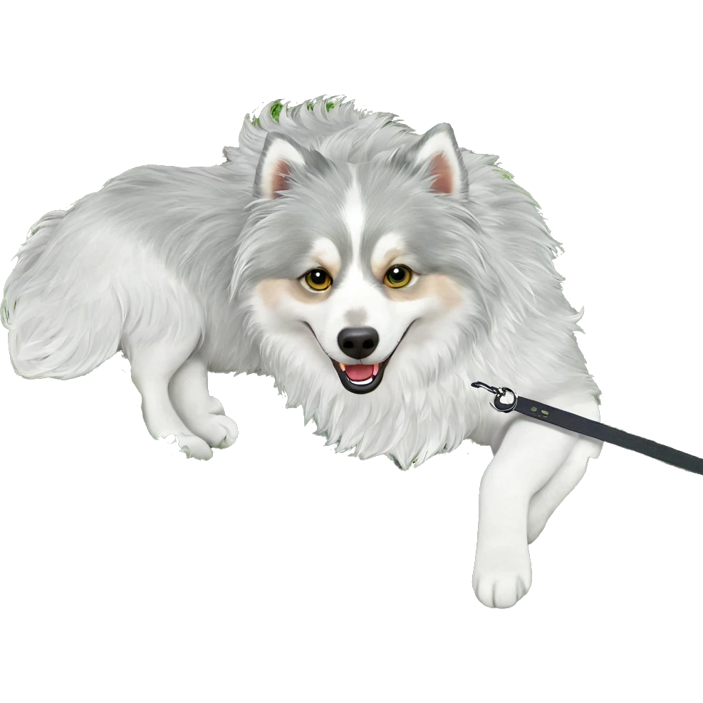 dog lying in clover patch emoji