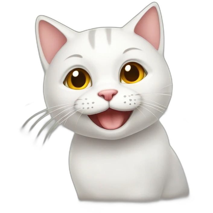 Cat in happy mood emoji