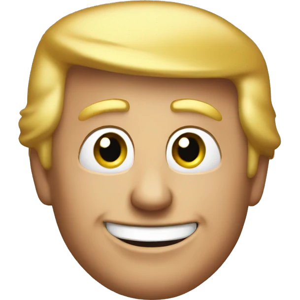 Trump smiling emoji
