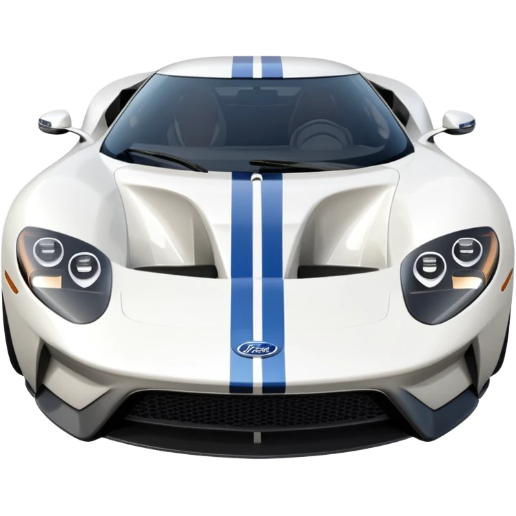 white ford gt emoji