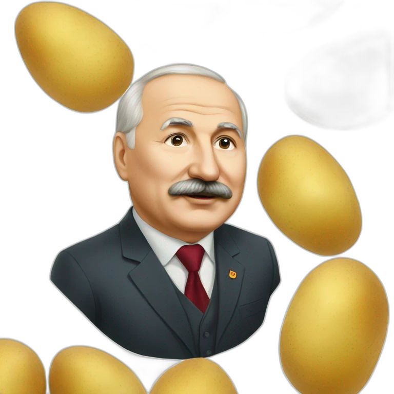 Lukashenko and potato emoji
