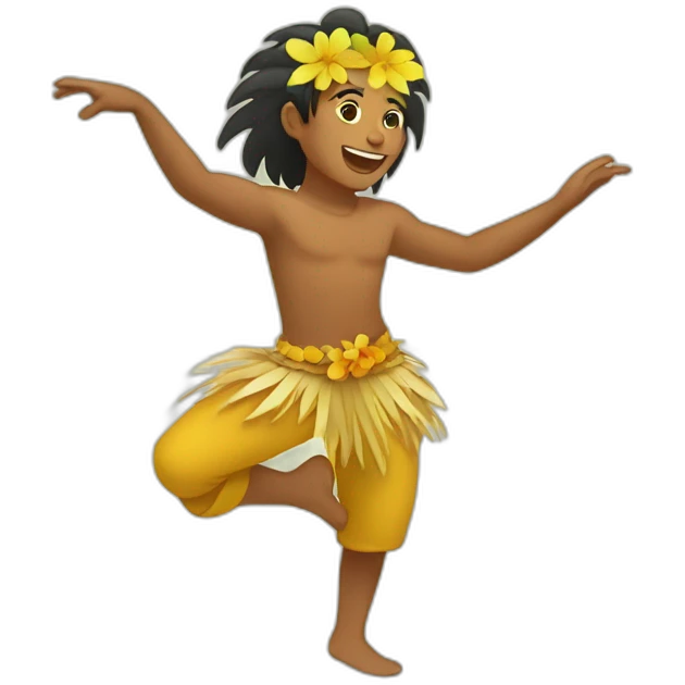Tahitian dancing boy emoji