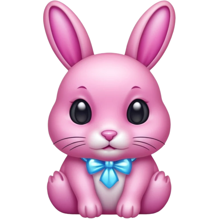  crystallized bunny pink emoji