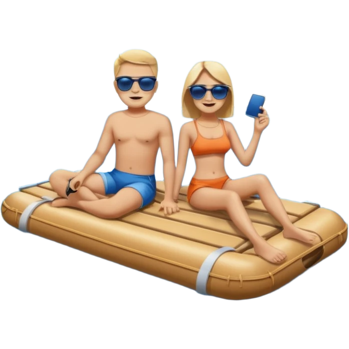 Raft, people. emoji