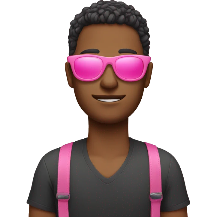 Pink sunglasses  emoji