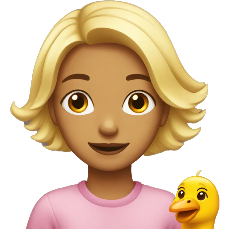 Girl silly goose emoji
