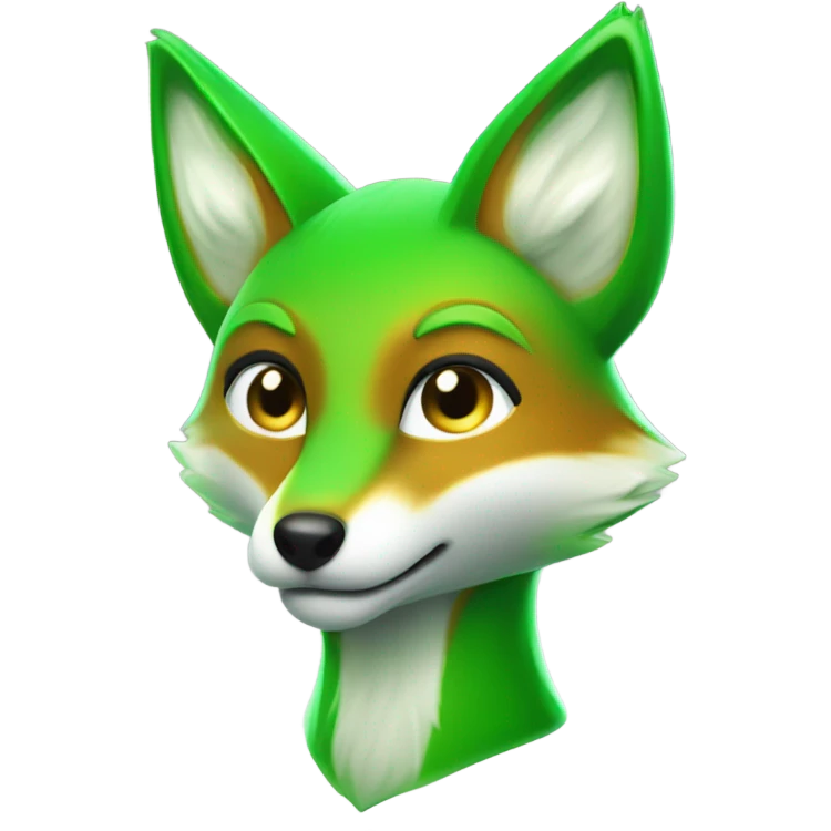 Fox green emoji