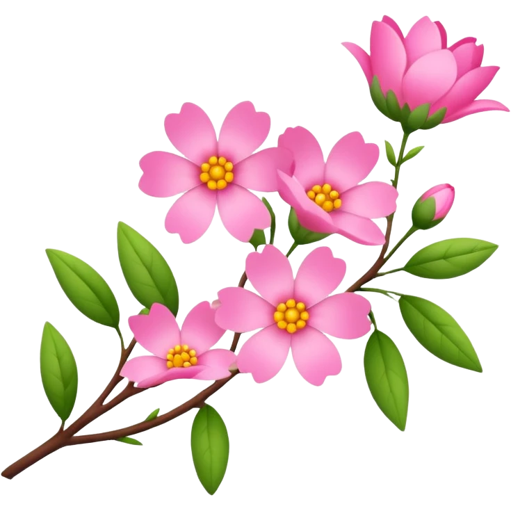 Galho de flores emoji