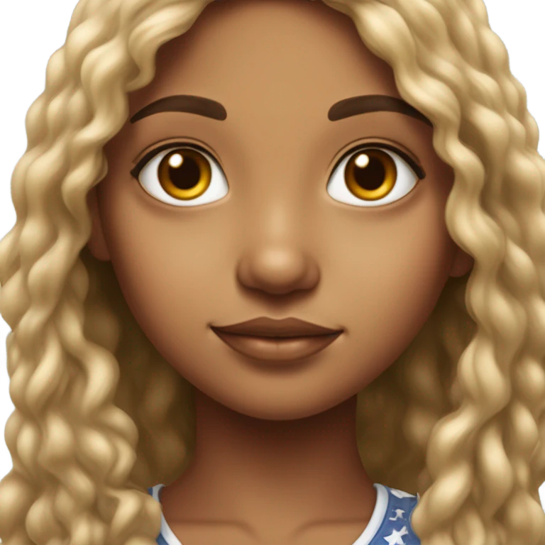 Hyper realistic Puerto Rican girl emoji
