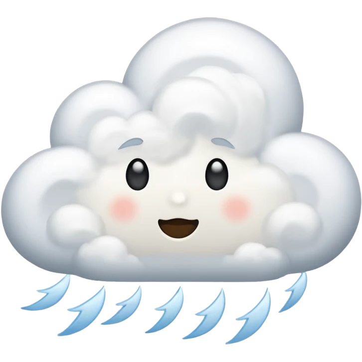 cloud blowing wind emoji
